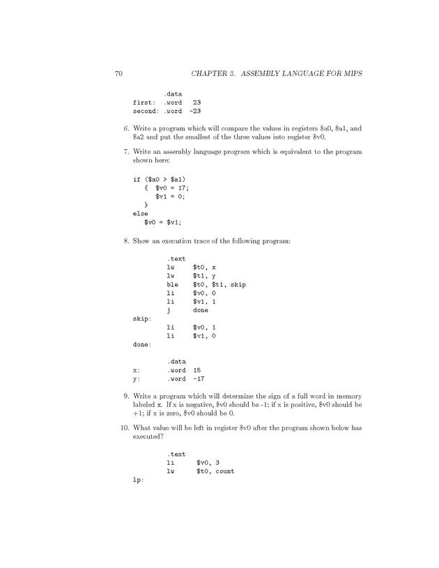 Computer Organization with MIPS - Page 70